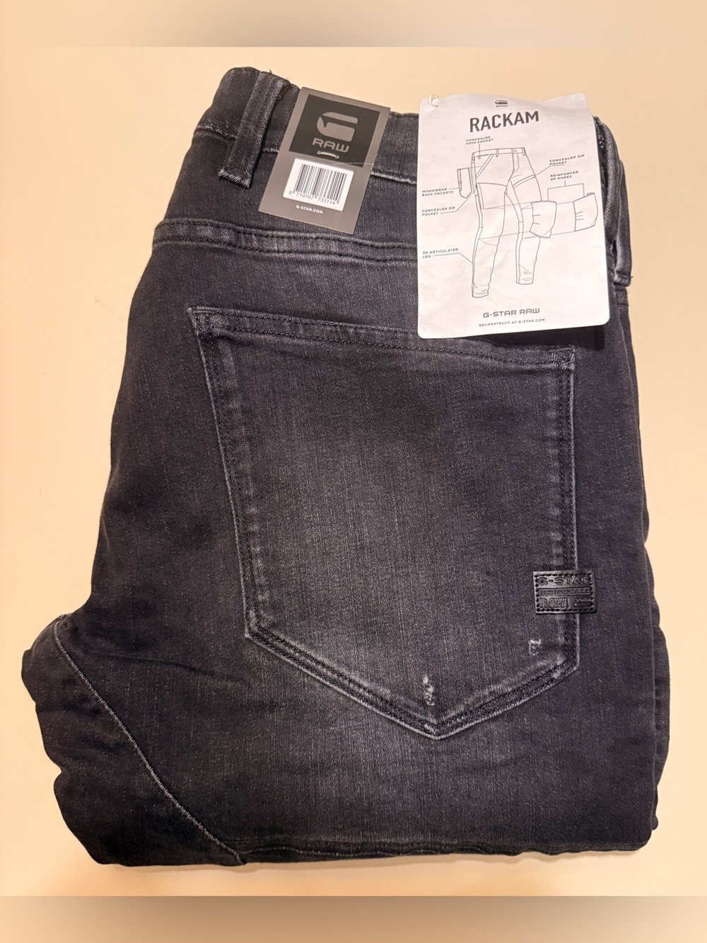 G-Star Rackam Men's Black Jeans(brand new)
